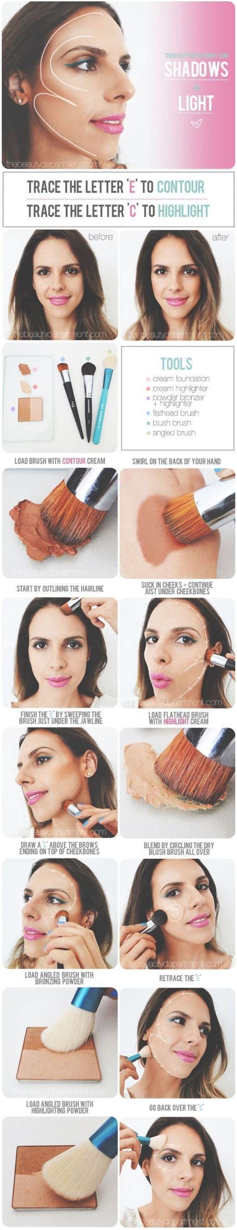 contouring highlights and blush 38 inspos and infographics that will make you 10 times more