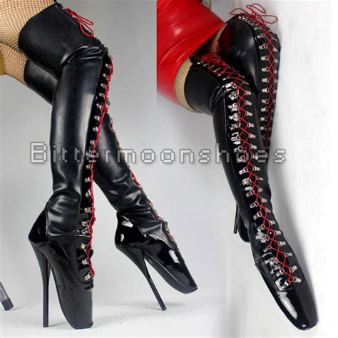 Online Buy Wholesale Latex Thigh High Boots From China Latex Thigh High