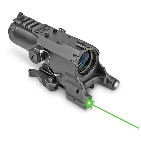 Eco Enhanced Combat Optic 4x32 Scope With Green Laser And Led