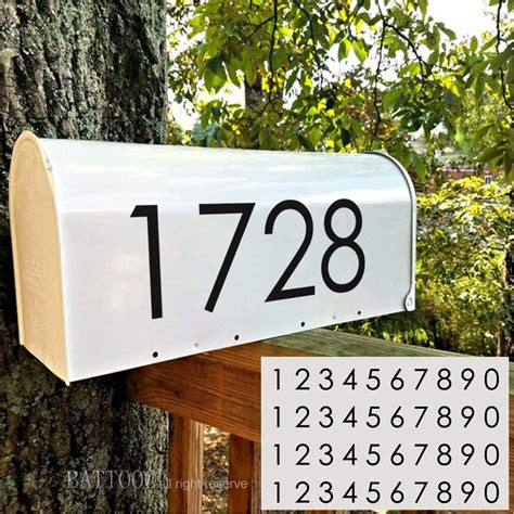 Mailbox Numbers Gold Gigantic Lot Black Gold Angle Cut Mylar Mailbox