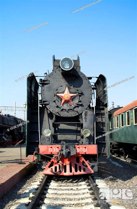 Russian Steam Locomotive P36 0001 Built In 1950 Stock Photo Picture
