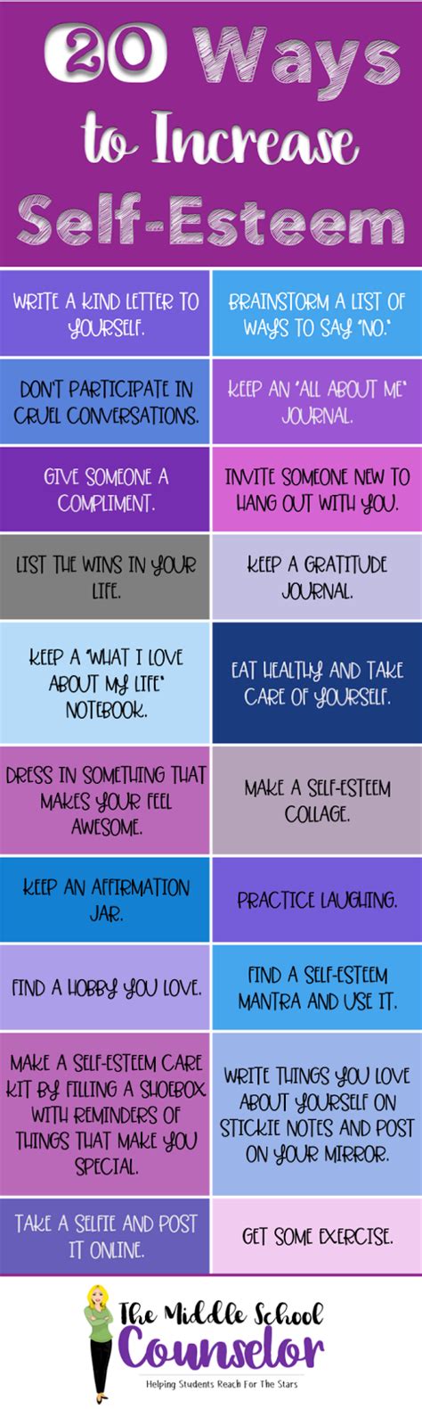 20 Ways To Increase Self Esteem Counseling Essentials