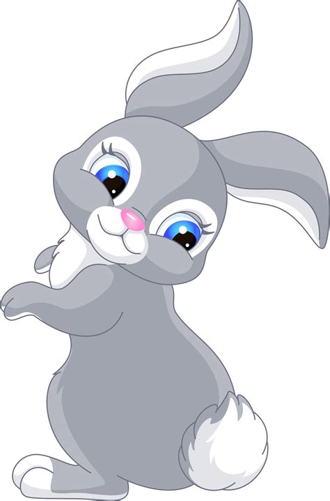 Cute Cartoon Rabbits Clip Art Cartoon Bunny Png Download Full