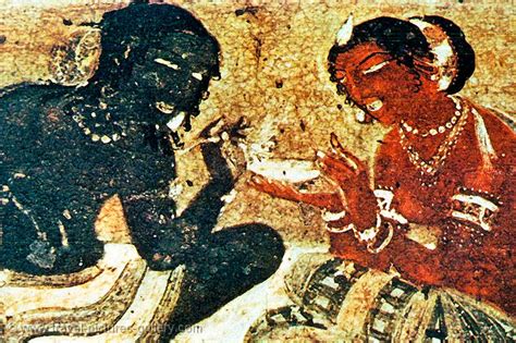 Pictures Of India Ajanta Ellora 0017 Painting At The Ajanta Caves