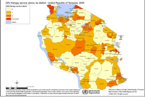 Tanzania Map By Districts