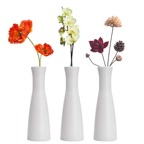 Skinny White Vases Decor For You