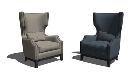 Armchair Accent Chairs 3d Warehouse