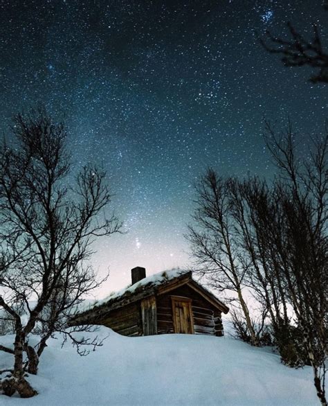 Snowy Cabin In Norway Matthews Island