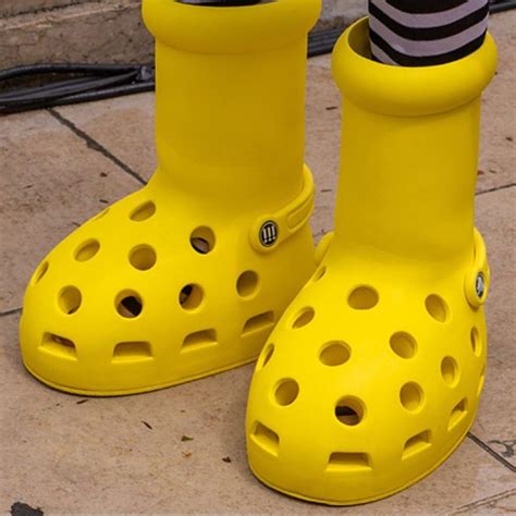 Mschf And Crocs Reveal Big Yellow Boots At Paris Fashion Week