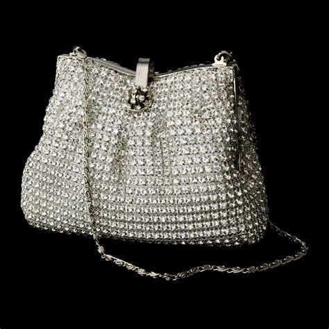 Glamorous Swarovski Crystal Evening Bag Elegant Bridal Hair Accessories