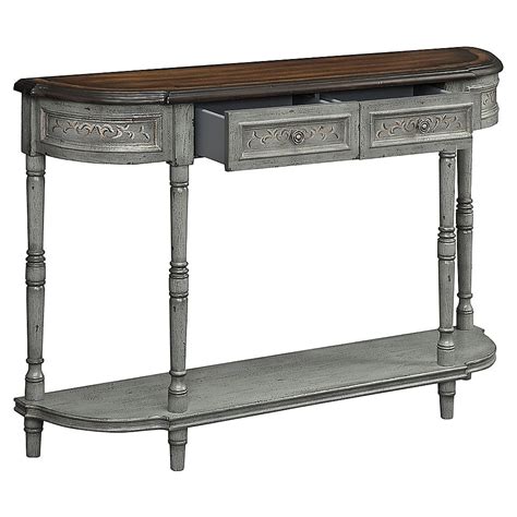 Coast To Coast Sunset 2 Drawer Console Tble In Greybrown Bed Bath