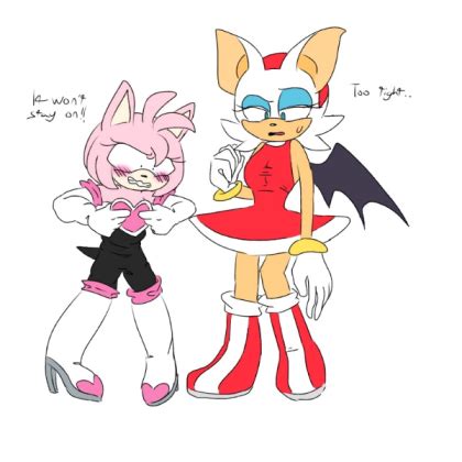 Rouge The Bat And Amy Rose