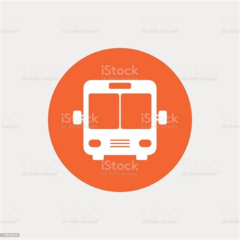 Ikon Tanda Bus Simbol Transportasi Umum Ilustrasi Stok Unduh Gambar