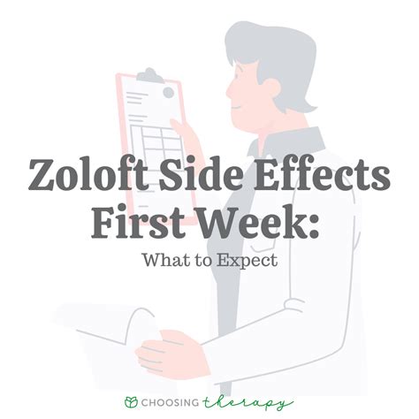 What Are The Side Effects Of Zoloft Week By Week