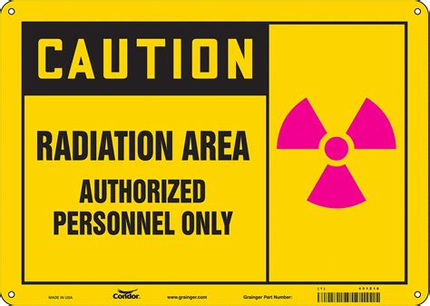 Condor Radiation Safety Sign Sign Format Traditional Osha Radiation