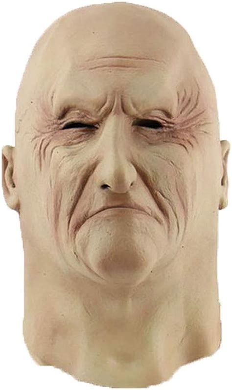Old Man Mask Realistic Halloween Latex Cosplay With Human Face Latex Head Mask Collection For