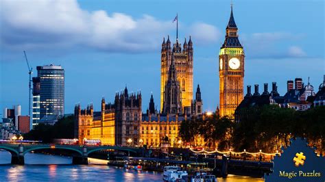 Big Ben And Westminster Bridge In The Evening London England London