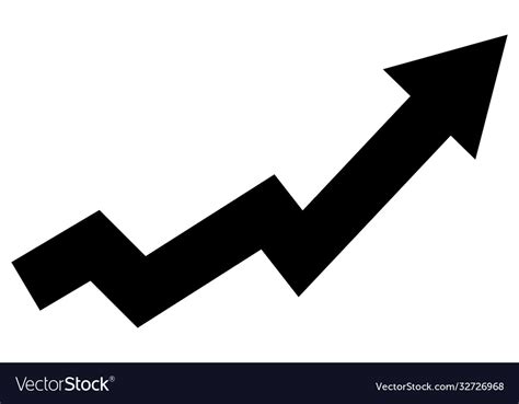Arrow Graph Going Up Royalty Free Vector Image