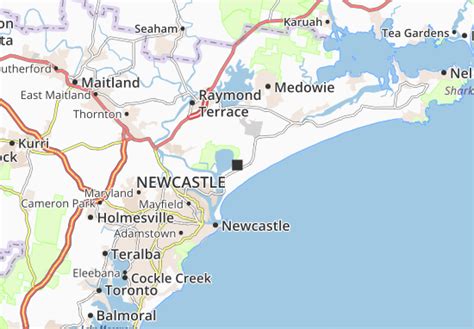 Newcastle Mapa Mapa Região
