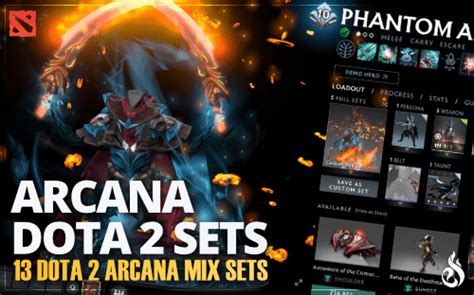 Dota 2 Arcana Mix Sets Full Guide