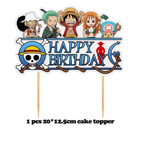 Buy 1 Set Anime One Piece Balloons One Piece Luffy Balloon Banner Cake