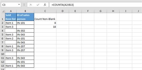 How To Count Blank And Non Blank Cells In Microsoft Excel