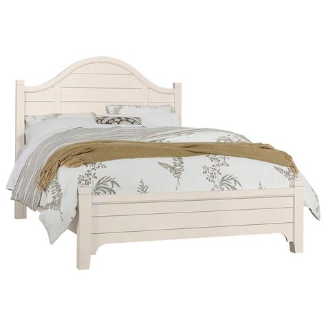 Vaughan Bassett Bungalow Transitional Queen Low Profile Bed With Arch Headboard Crowley