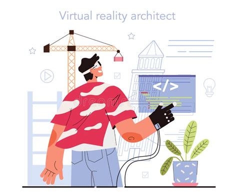Virtual Reality Designer Concept Futuristic Digital Innovation Stock