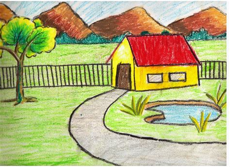 Simple Landscape Drawing At Explore Collection Of