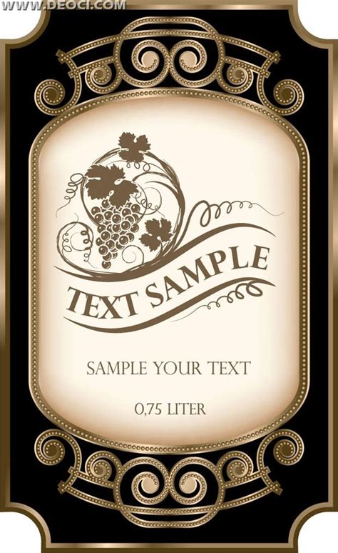 Wine club and restaurant label template. wine bottle label template free download - Google Search ...