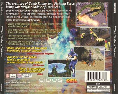 Ninja Shadow Of Darkness Ntsc U Back