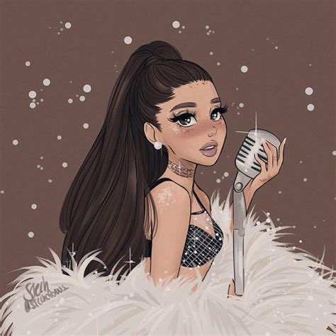 Ariana Grande Art 🎨 On Instagram “all I Think About Is You ☁️🖤 Art By