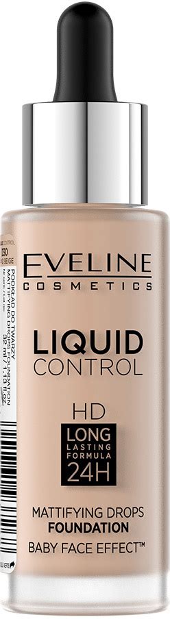 Инновационная жидкая тональная основа Eveline Liquid Control №030 Sand Beige 32 мл