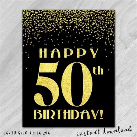 Concept 32 50th Birthday Party Signs