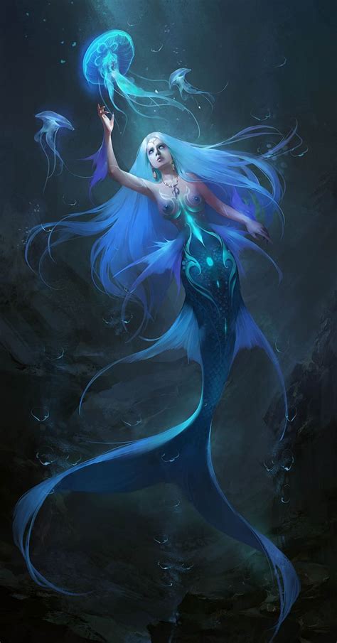 Pin By Ailee On Mermaids Fantasy Creatures Art Mythical Creatures Art Mermaid Art