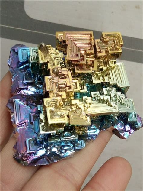 134g Rare Bismuth Specimen Mineral Gemstone Crystal Unique L349