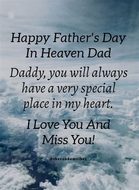 Happy Fathers Day Wishes In Heaven