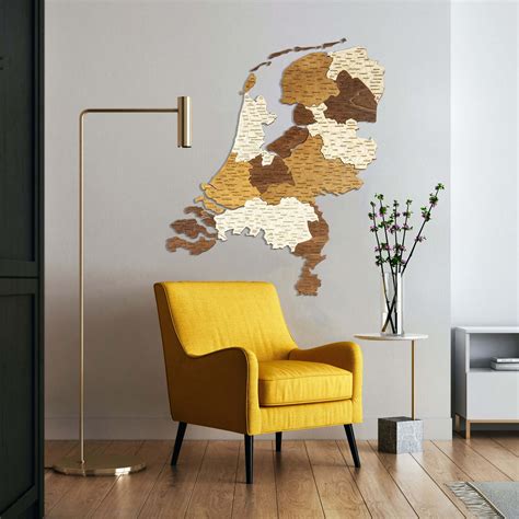 Dreven Mapa Holandska Travel