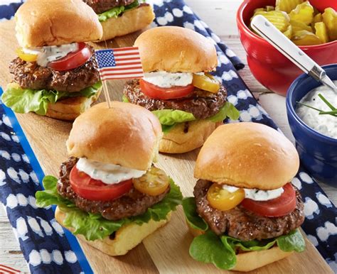 Burger Sliders Daisy Brand Sour Cream Cottage Cheese