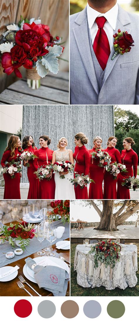 8 Beautiful Wedding Color Ideas In Shades Of Red Wine And Burgundy