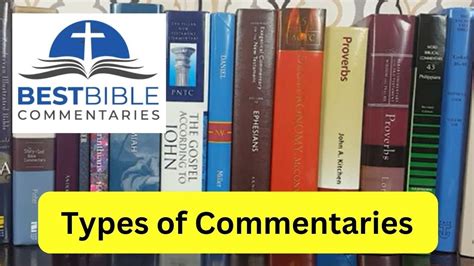 Bible Commentaries Types Examples Explanations 2020 Overview Youtube