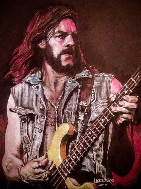 Lemmy Drawing By Dean Lazzaro