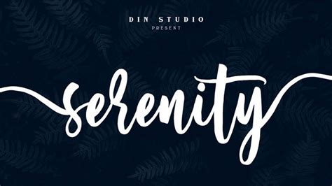 Serenity Font Free Download The Fonts Magazine
