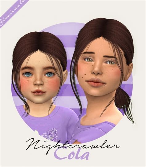 Nightcrawler Cola Hair For Kids And Toddlers At Simiracle Sims 4 Updates