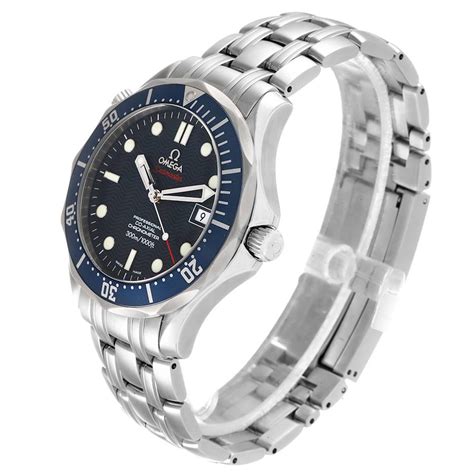 Omega Seamaster Bond 300m Co Axial 41mm Blue Dial Watch 22208000 Card
