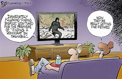 Finding Bigfoot Tulsa World Editorial Cartoonist Bruce Plante