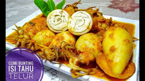 Dengan demikian yuk kita mencoba membuat masakan. CARA MEMBUAT CUMI BUNTING ISI TAHU TELUR / KALIO CUMI BUNTING | Food, Food and drink, Cooking