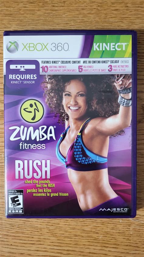 Zumba Fitness Rush Item Box And Manual Xbox