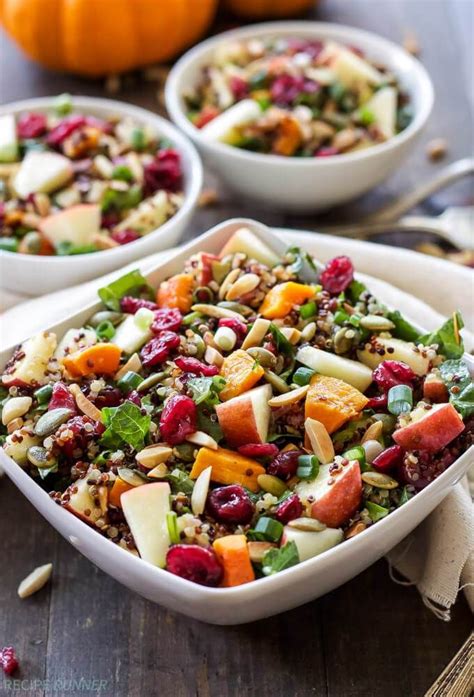 Vegan Harvest Quinoa Salad Vegan Clean Eating Fall Dinners Healthy
