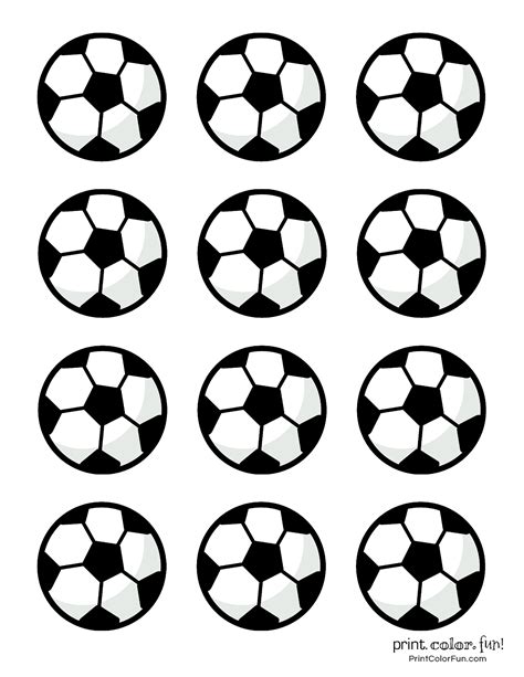 Soccer Ball Coloring Pages Print Color Fun